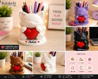 Personalized Heart Cat