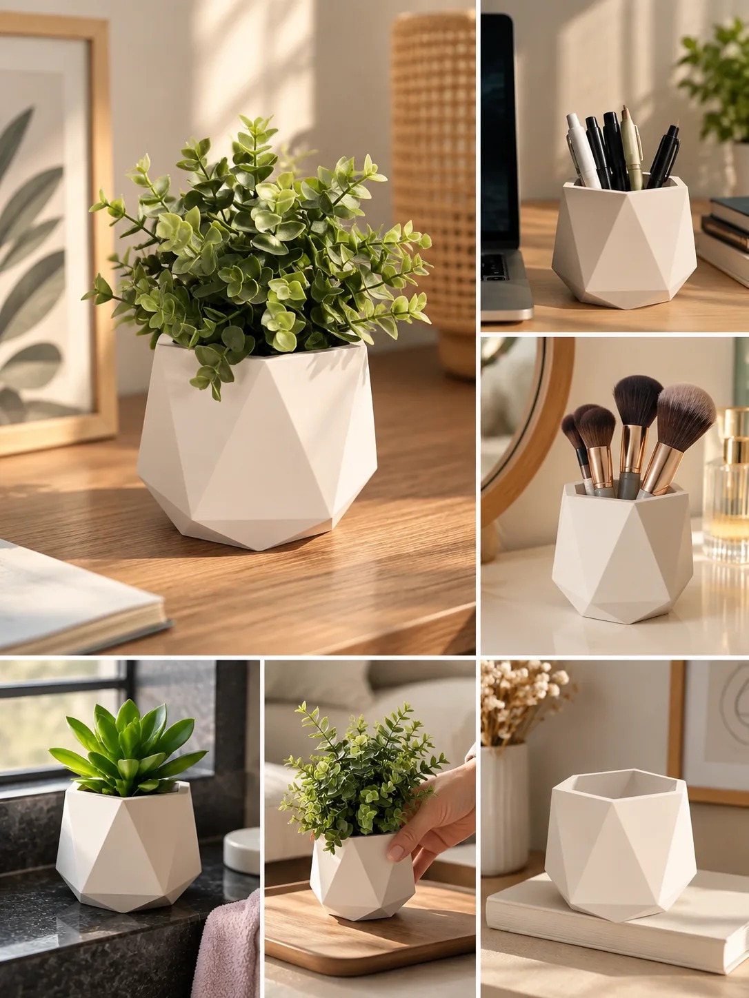 Aesthetic Geometric Planter Pot