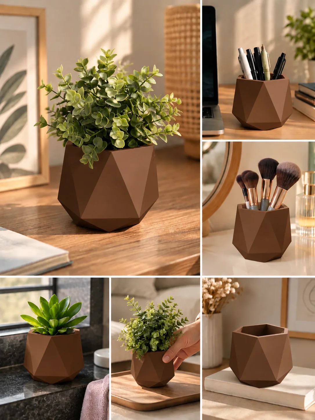 Aesthetic Geometric Planter Pot
