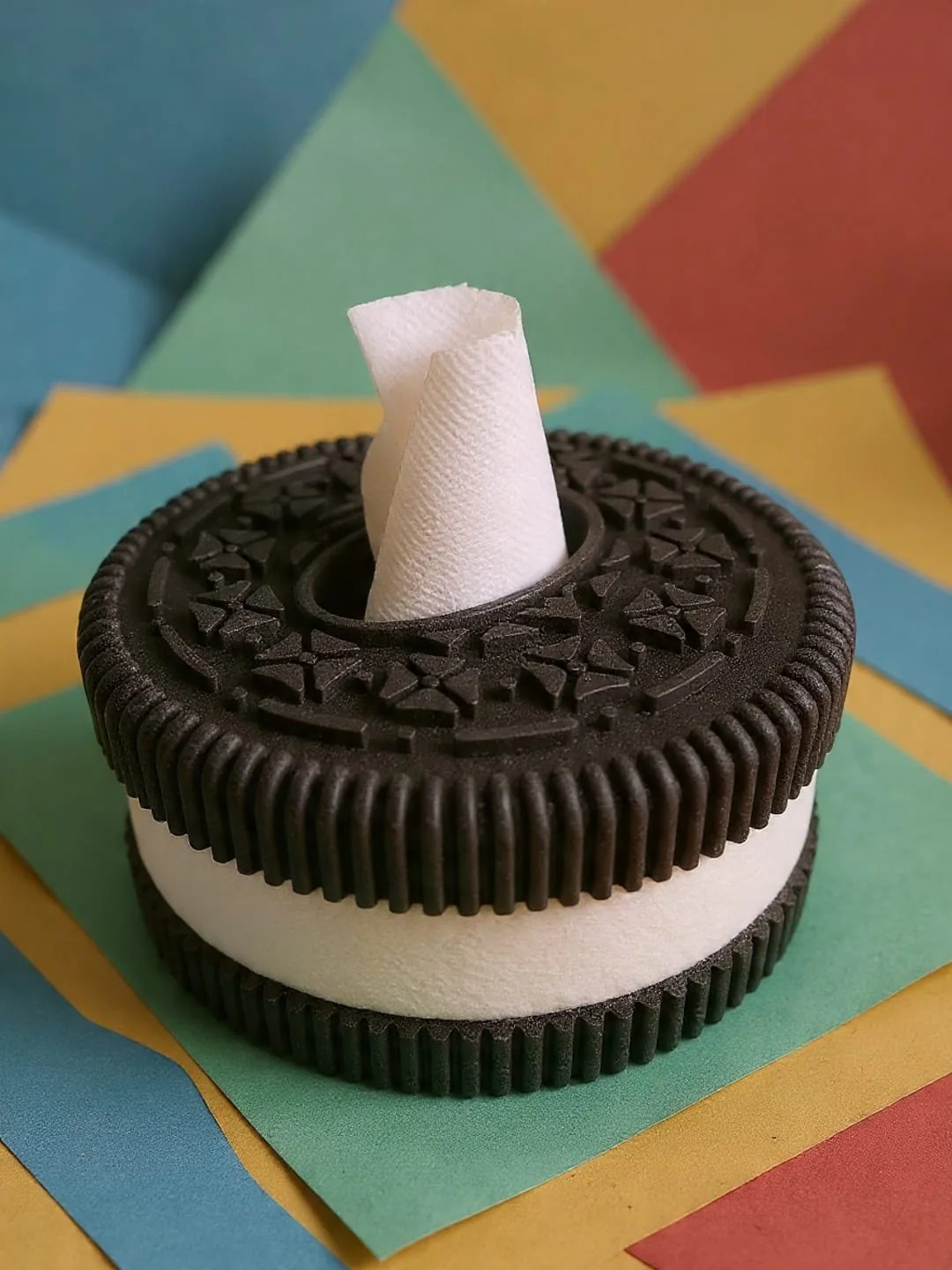 Oreo Shape Tissue Box
