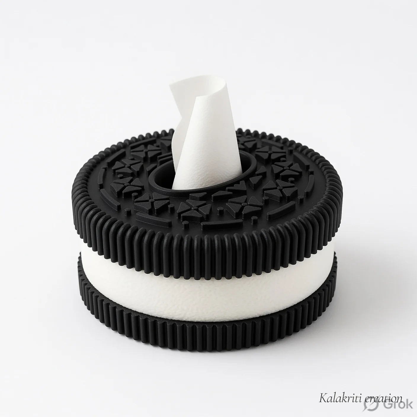 Oreo Shape Tissue Box