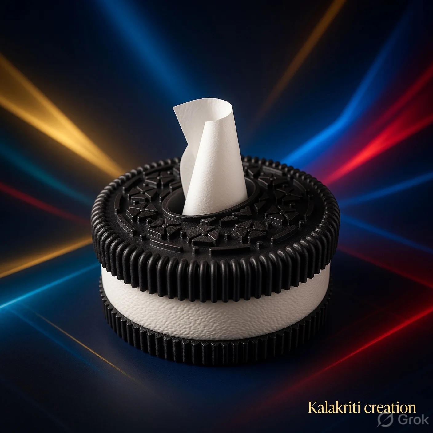 Oreo Shape Tissue Box